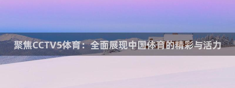 聚焦CCTV5体育：全面展现中国体育的精彩与活力